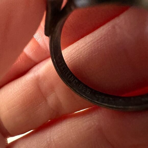 Vintage Sterling Taxco Amethyst Modernist Ring - Picture 10 of 10